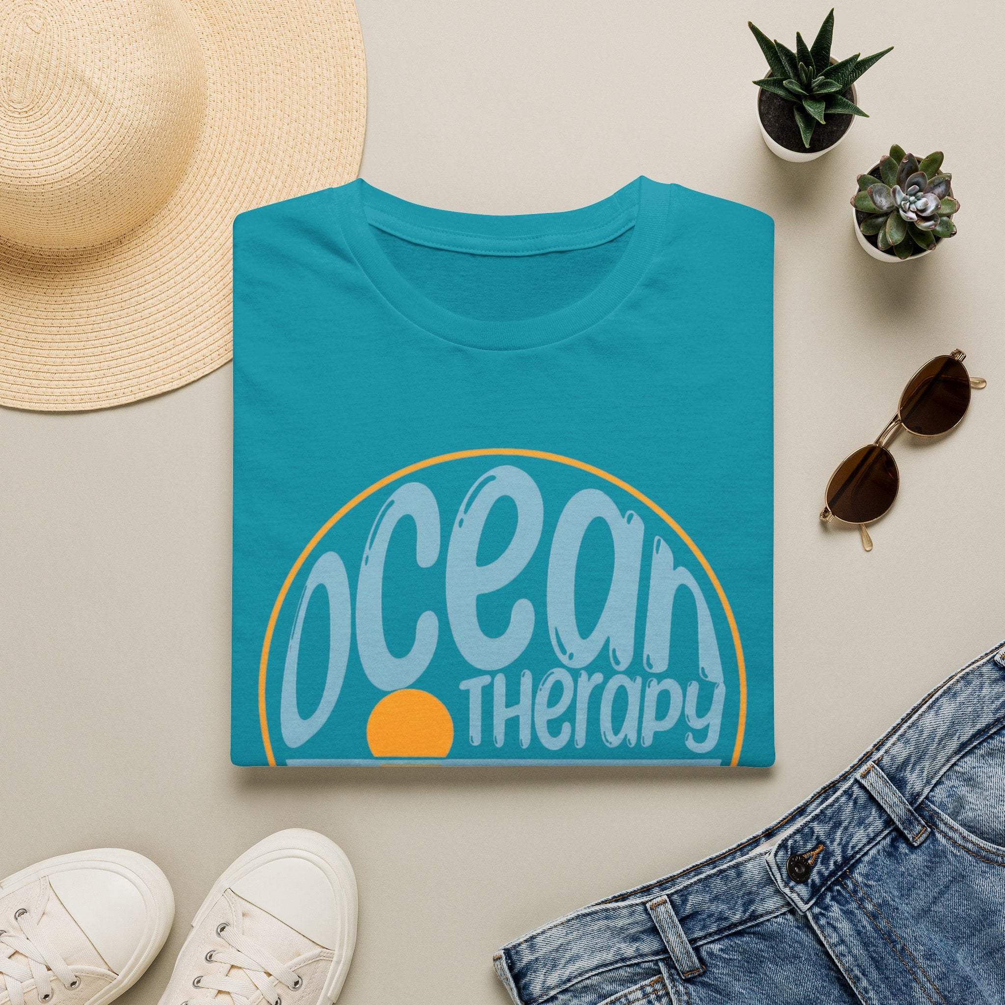 Ocean Therapy Saltwater Cures Everything T Shirt