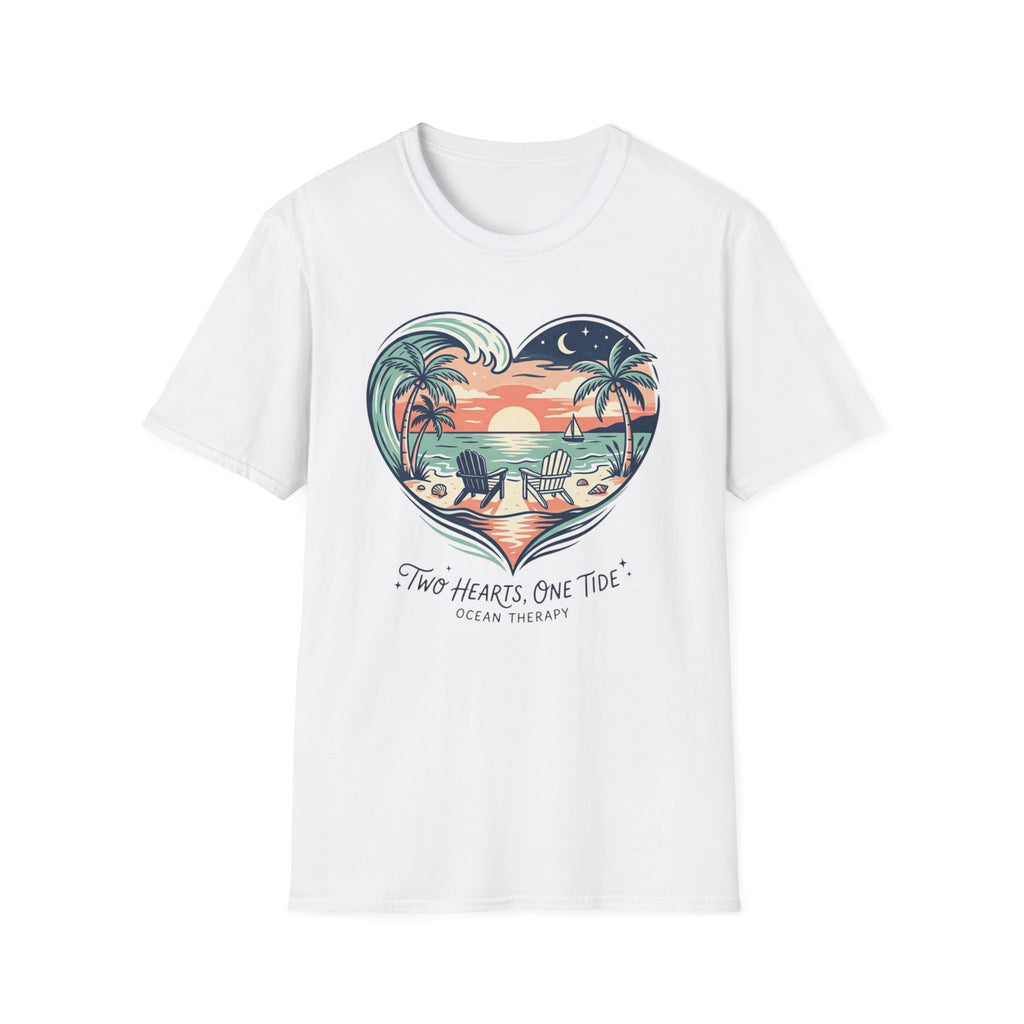 Copy of  Ocean Therapy Two Hearts One Tide T Shirt
