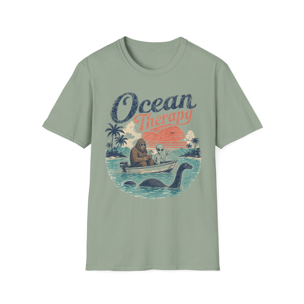 Ocean Therapy T-Shirt — Bigfoot, Alien, Loch Ness Monster