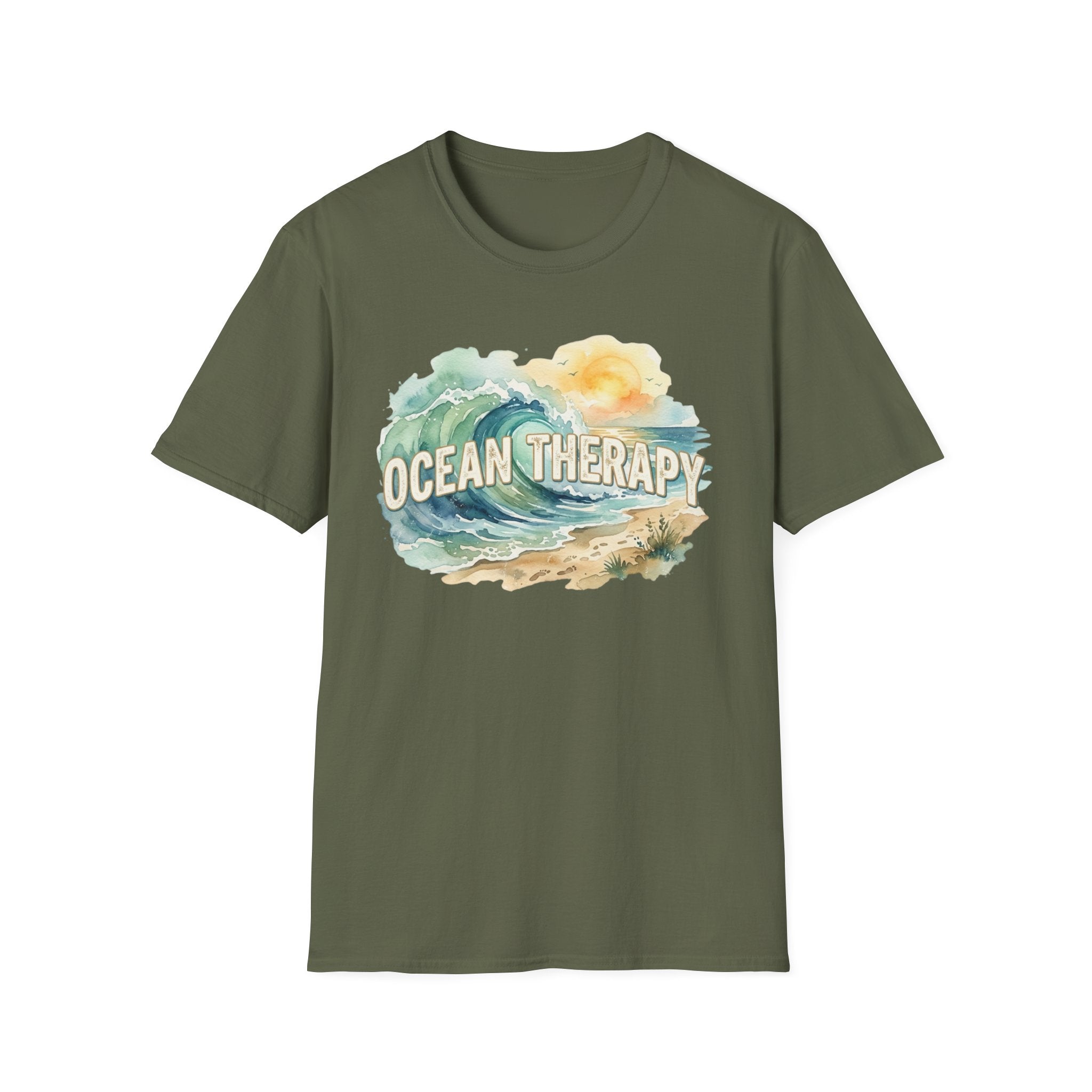 Ocean Therapy Beach Wave T Shirt