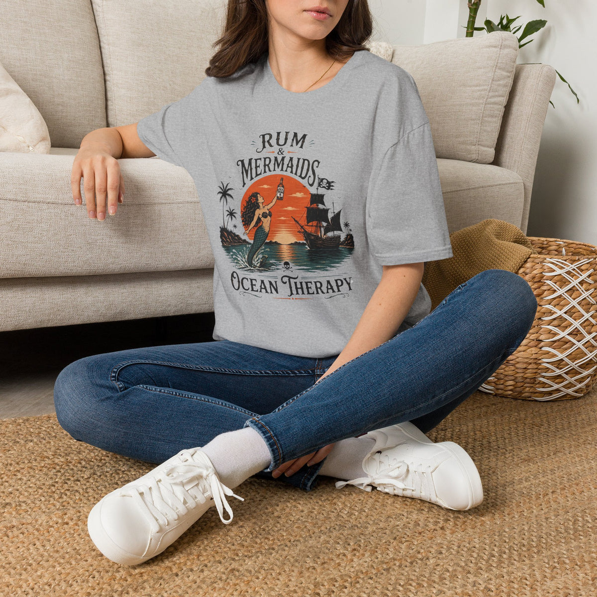 Ocean Therapy Rum & Mermaids T Shirt