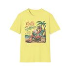 Salty But Unbothered Flamingo T-Shirt — Tropical Beach Vacation Tee