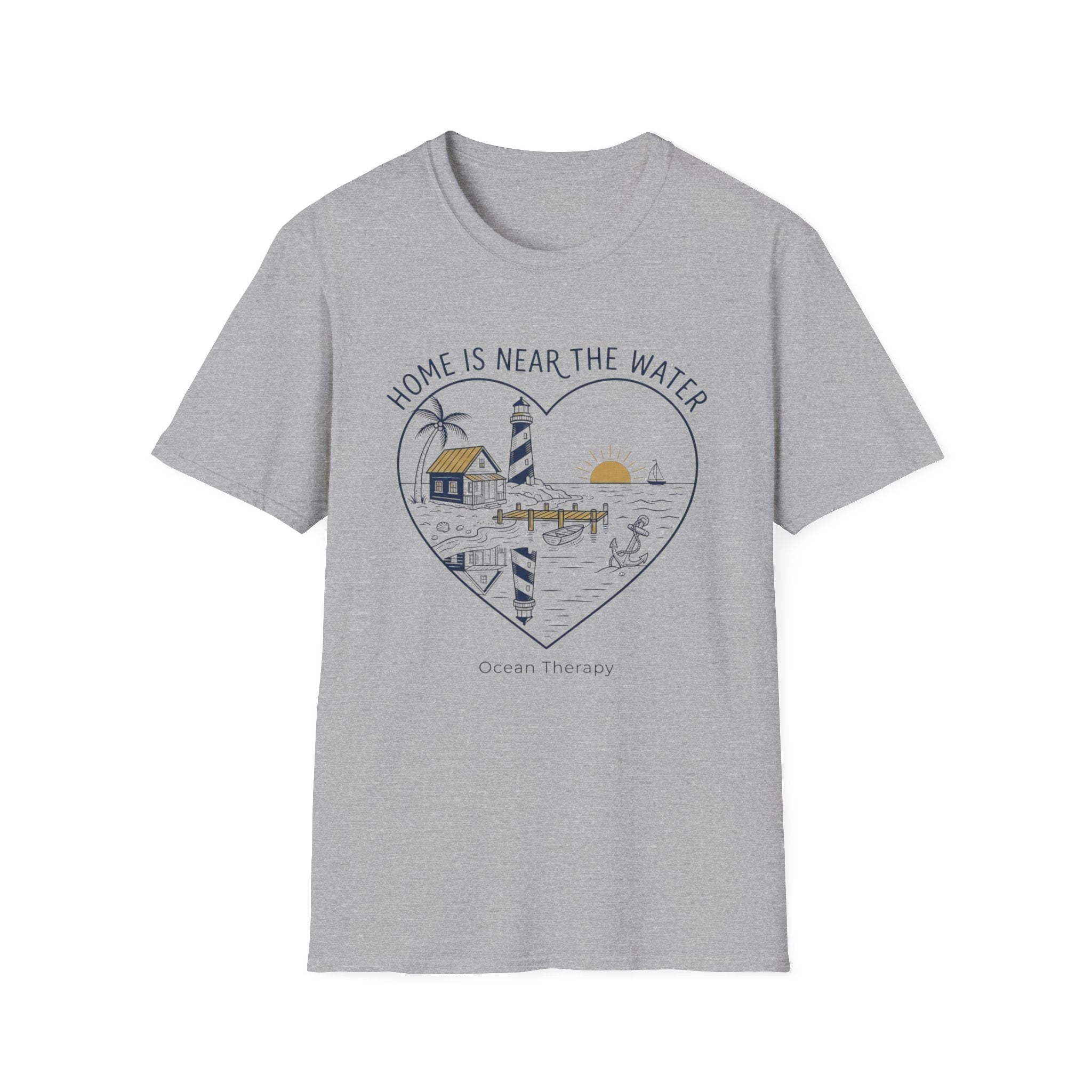 Ocean Therapy Home Is Near The Water T Shirt