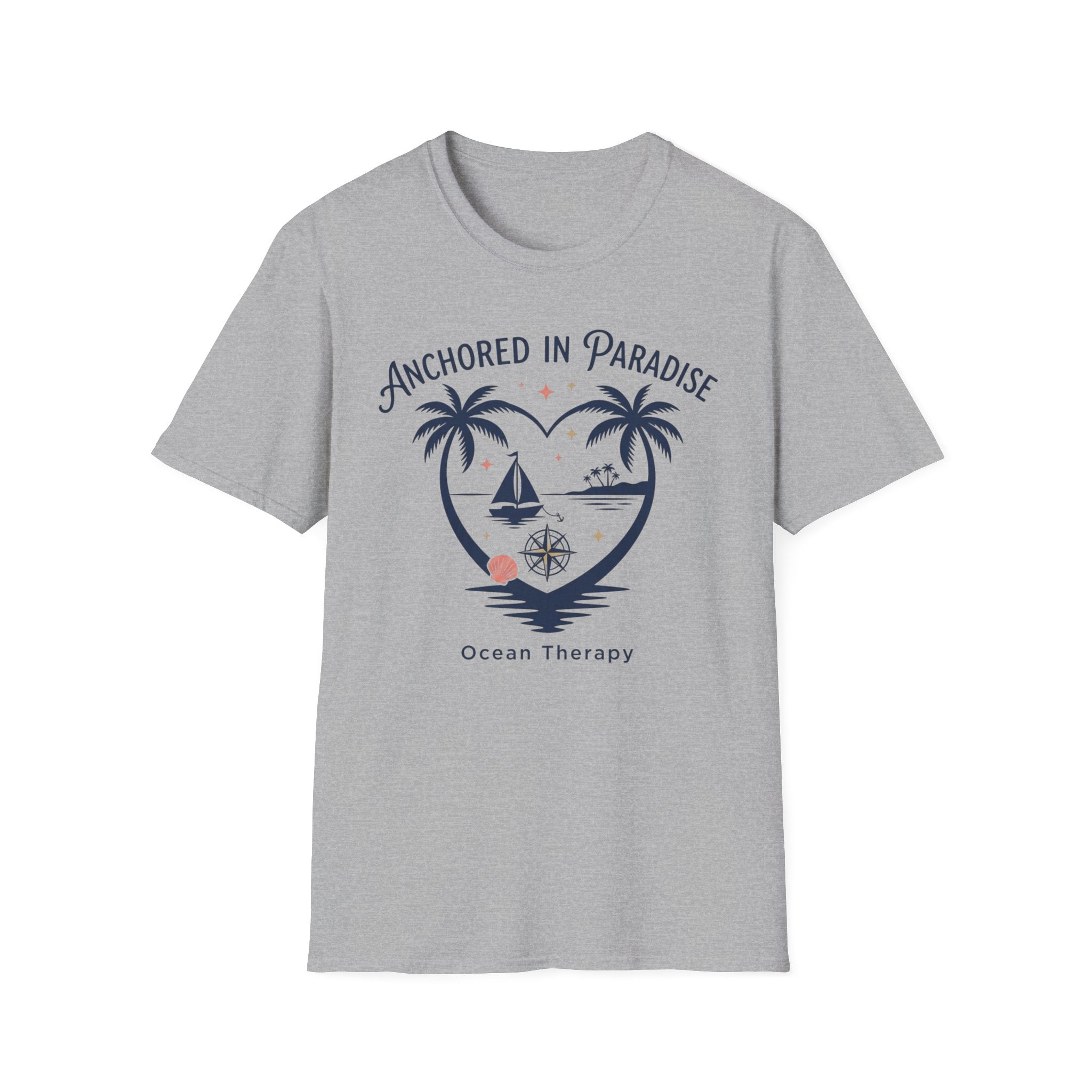 Ocean Therapy Anchored In Paradise T Shirt