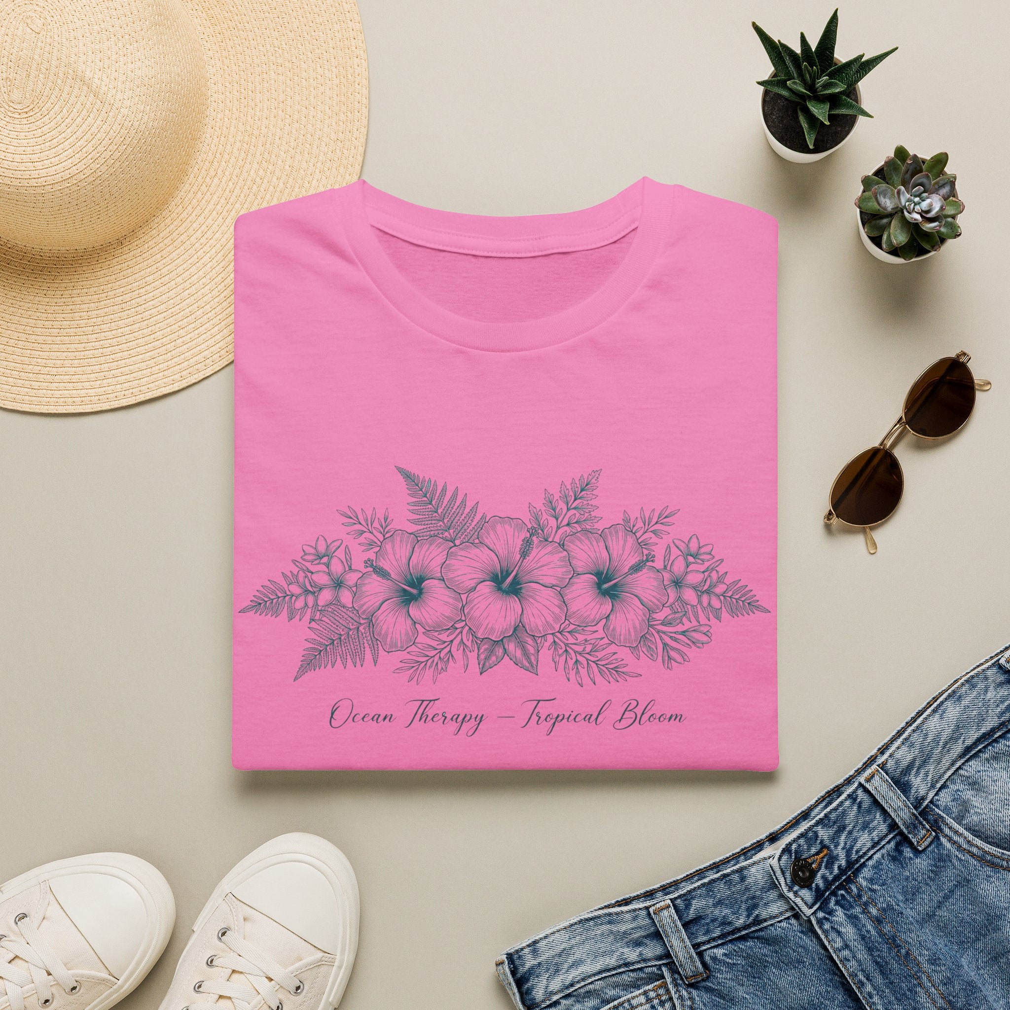 Ocean Therapy Tropical Bloom 1 Color T Shirt