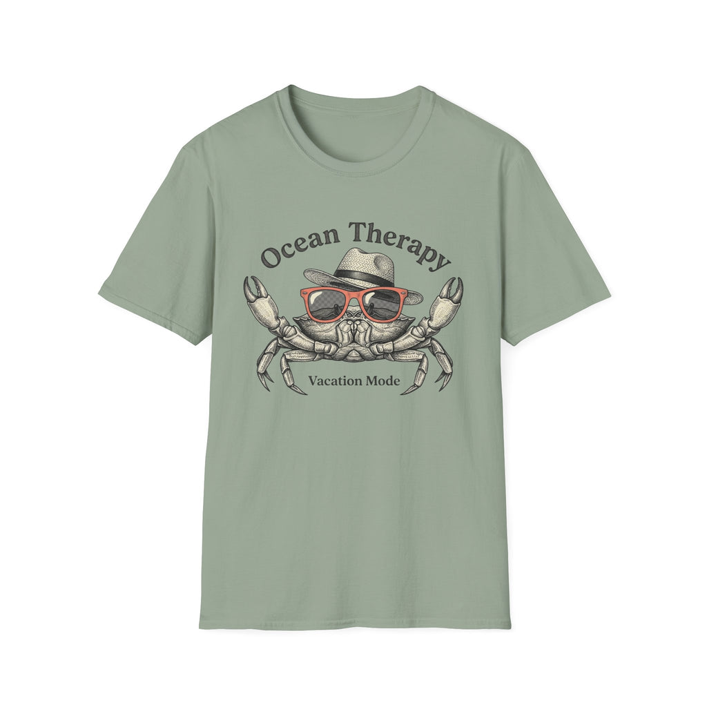 Ocean Therapy Vacation Mode Crab T Shirt