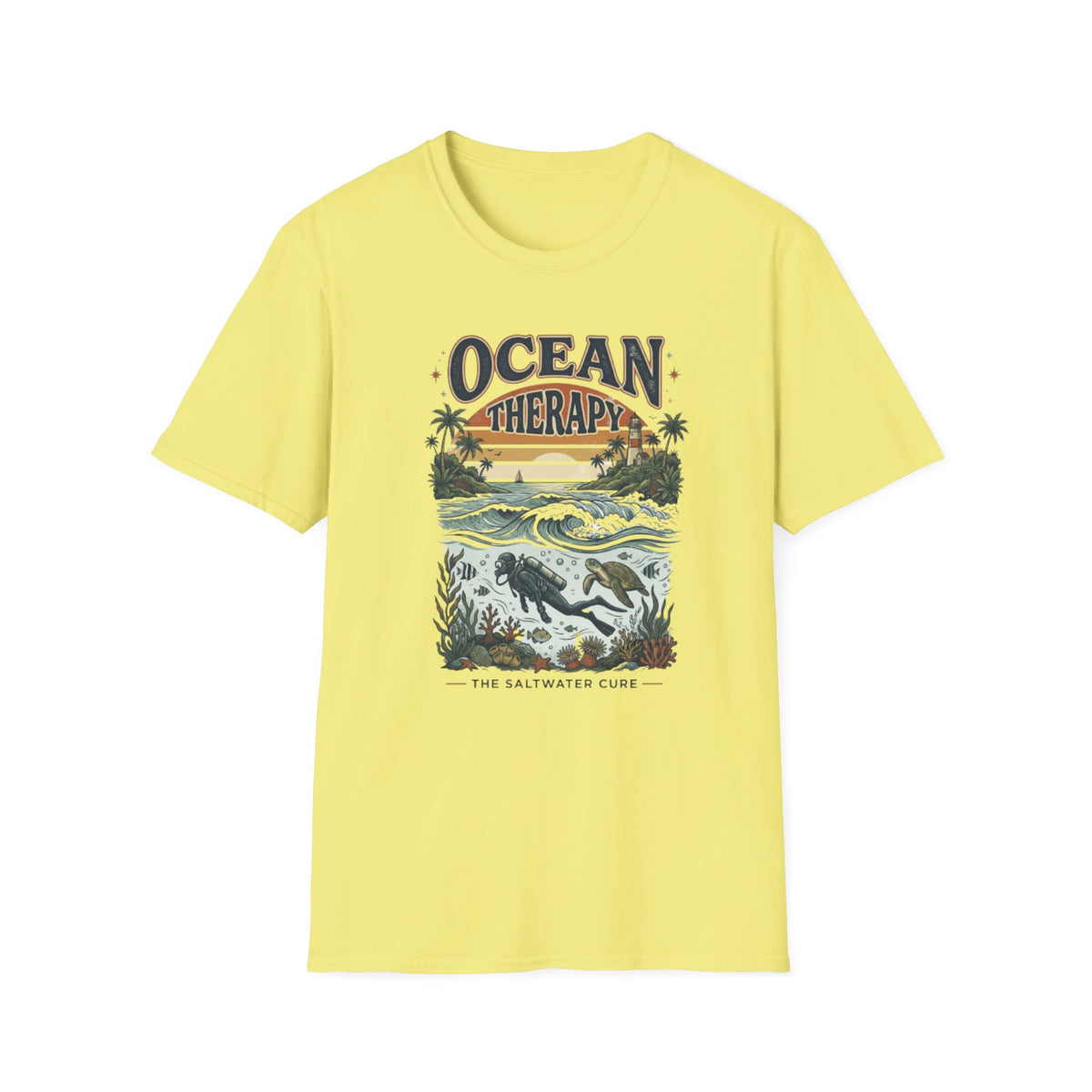 Ocean Therapy Beach Wave T-Shirt