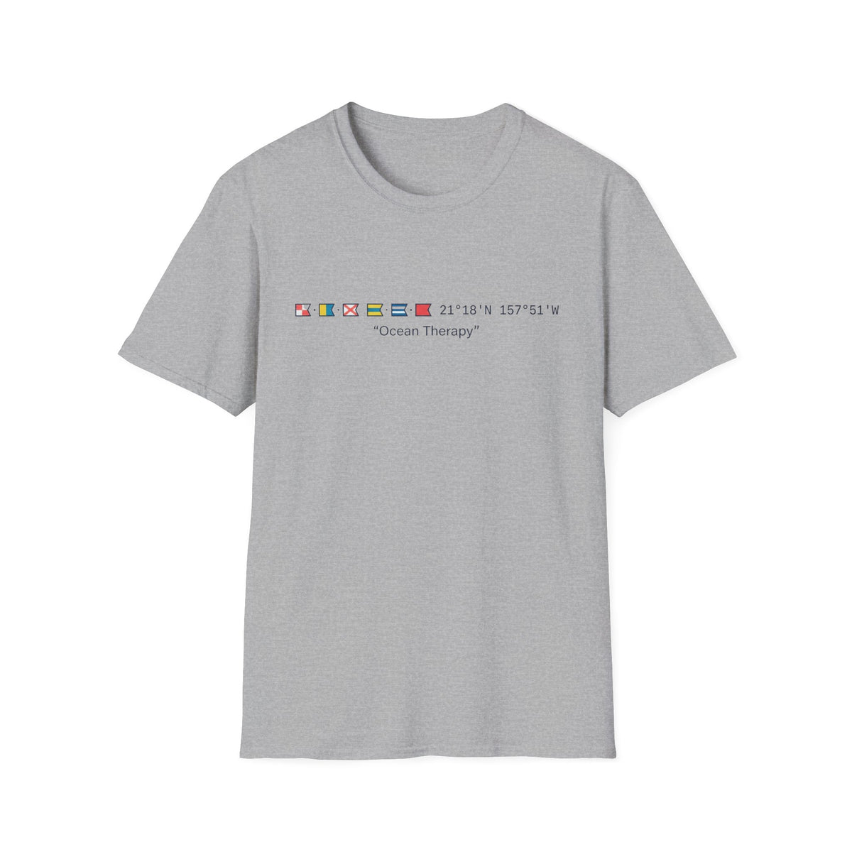 Ocean Therapy Latitude Longitude T Shirt