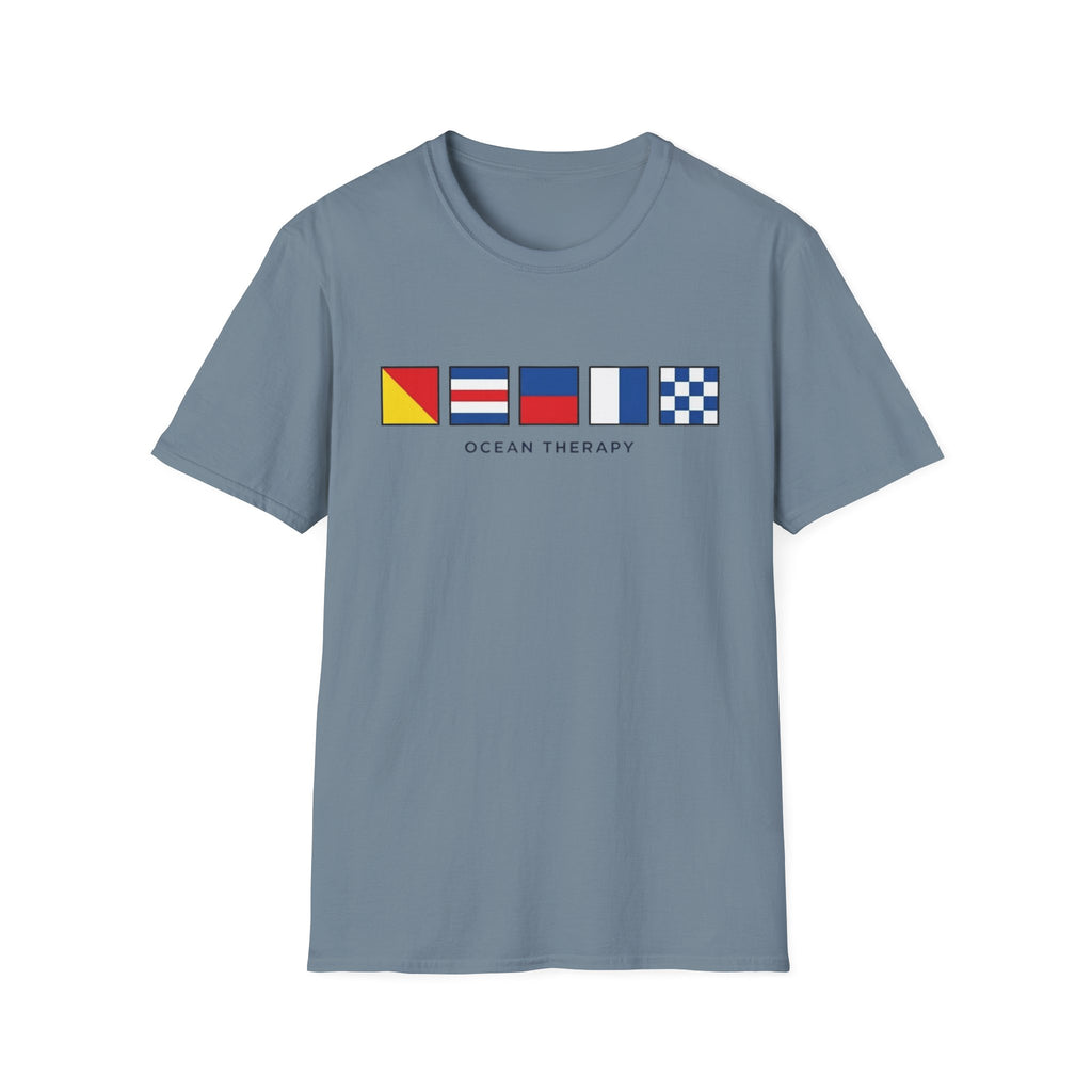 Ocean Therapy Nautical Flags T Shirt