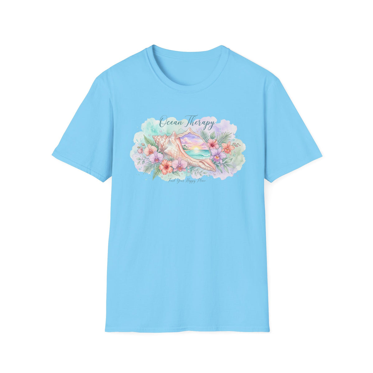 Ocean Therapy Happy Place Shell T Shirt