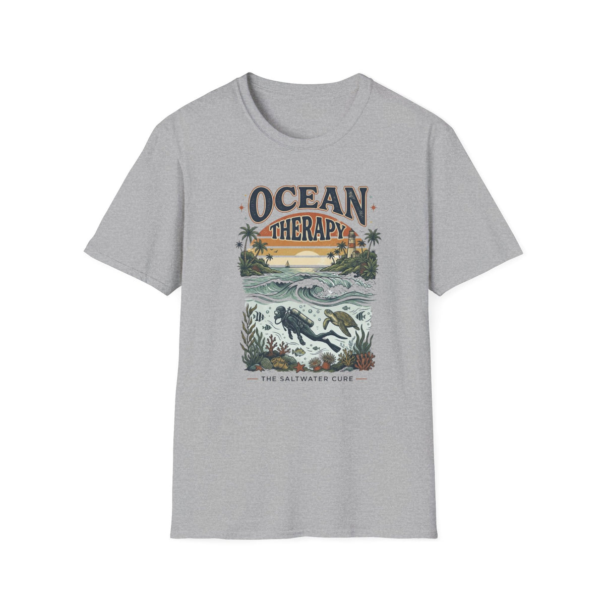 Ocean Therapy Beach Wave T-Shirt