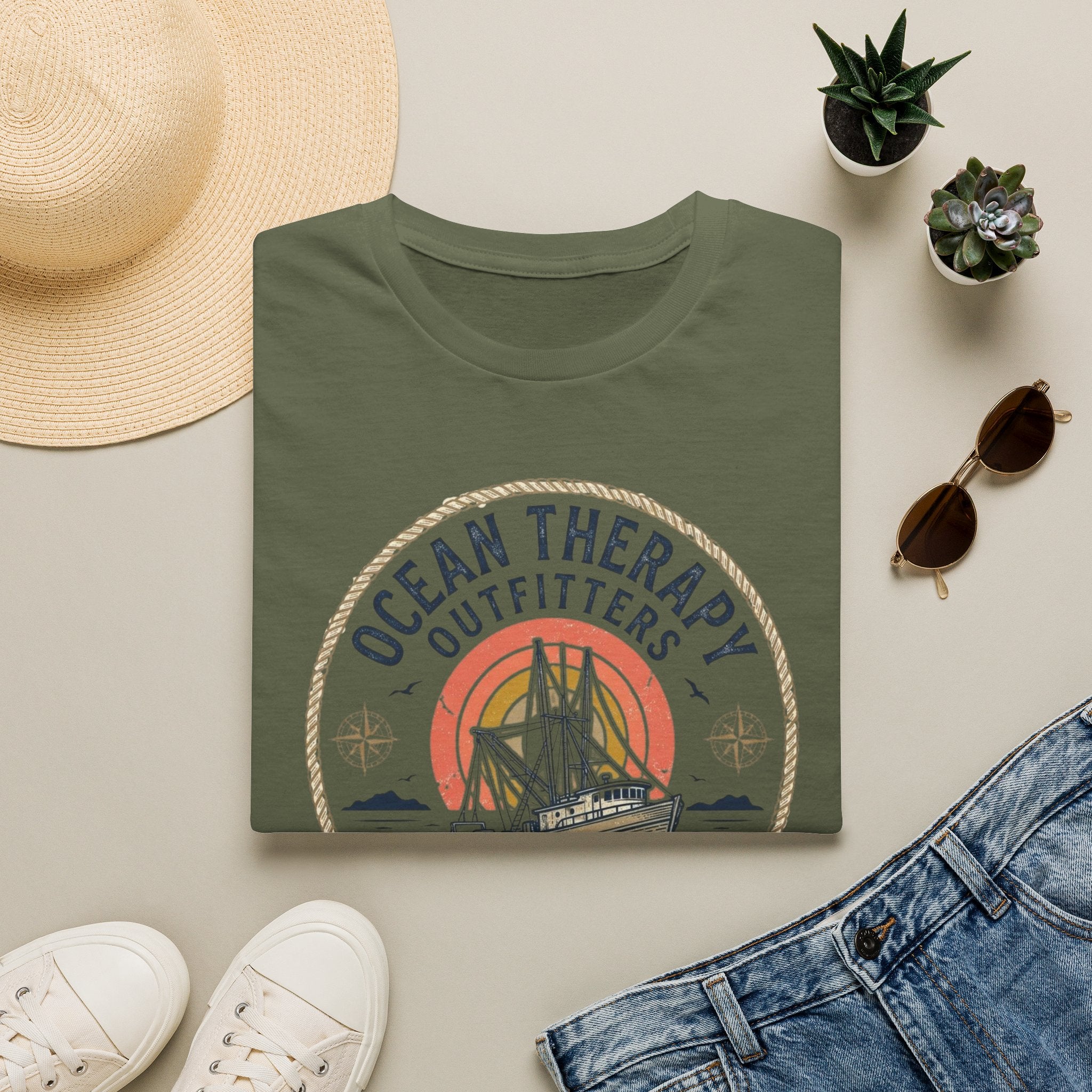 Ocean Therapy Coastal Goods T Shirt