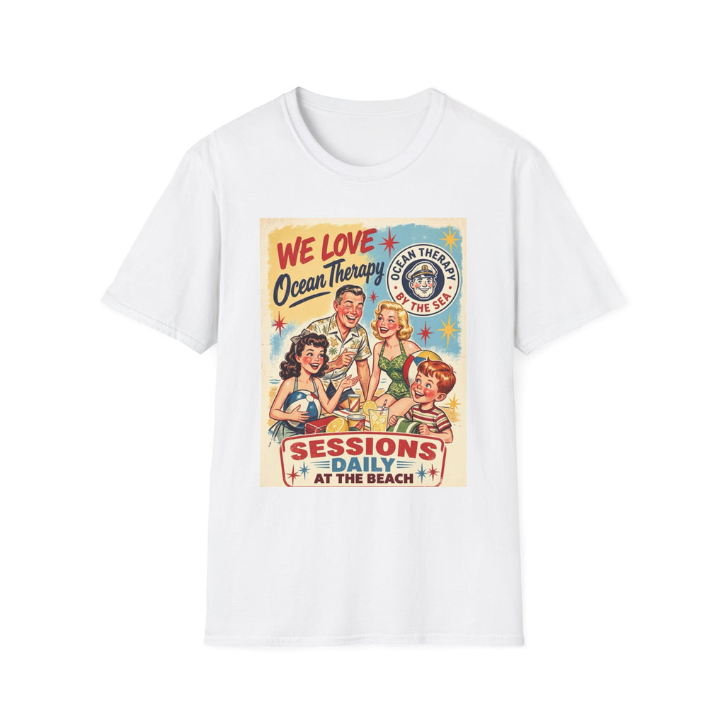 We Love Ocean Therapy Sessions at the Beach Vintage Graphic T-Shirt
