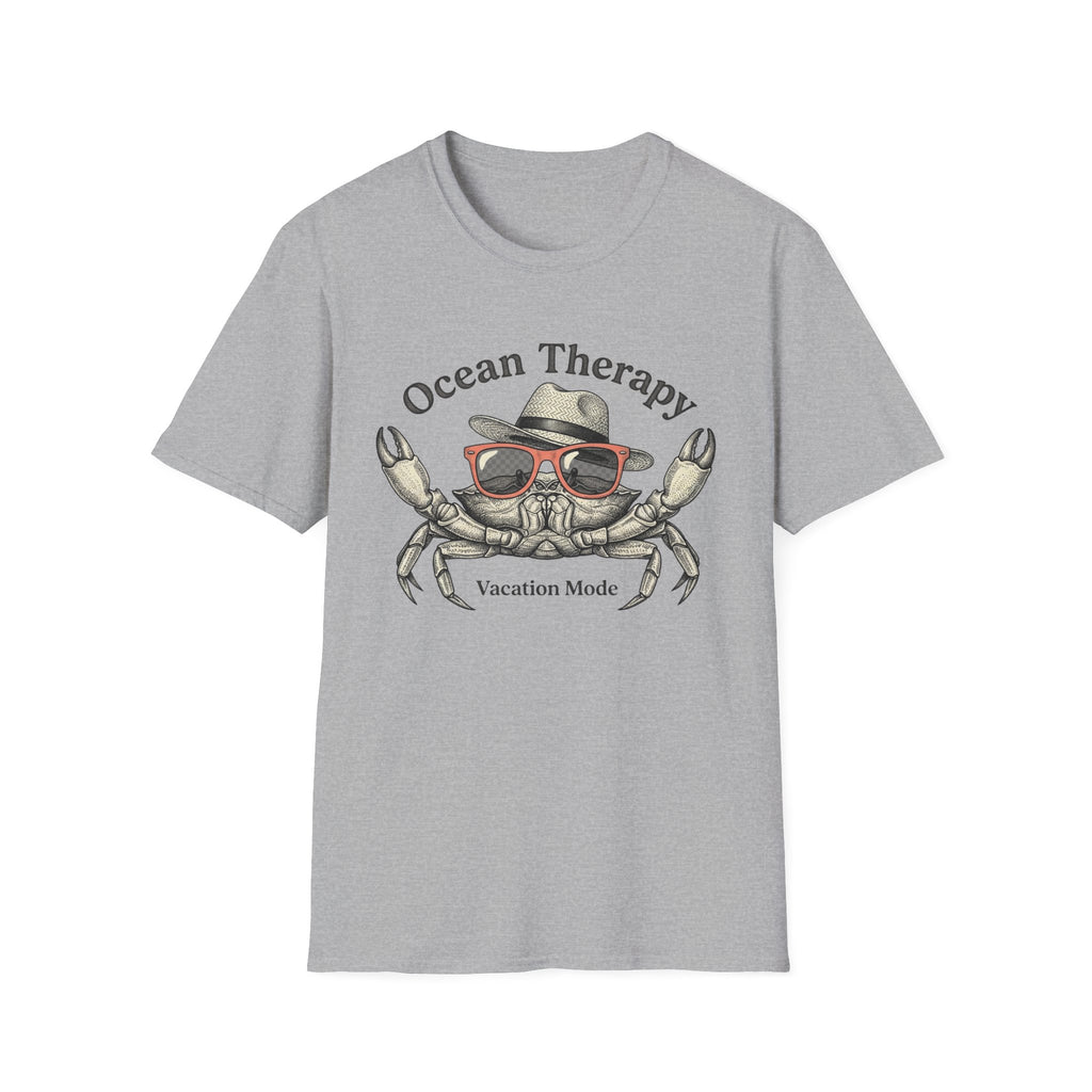 Ocean Therapy Vacation Mode Crab T Shirt