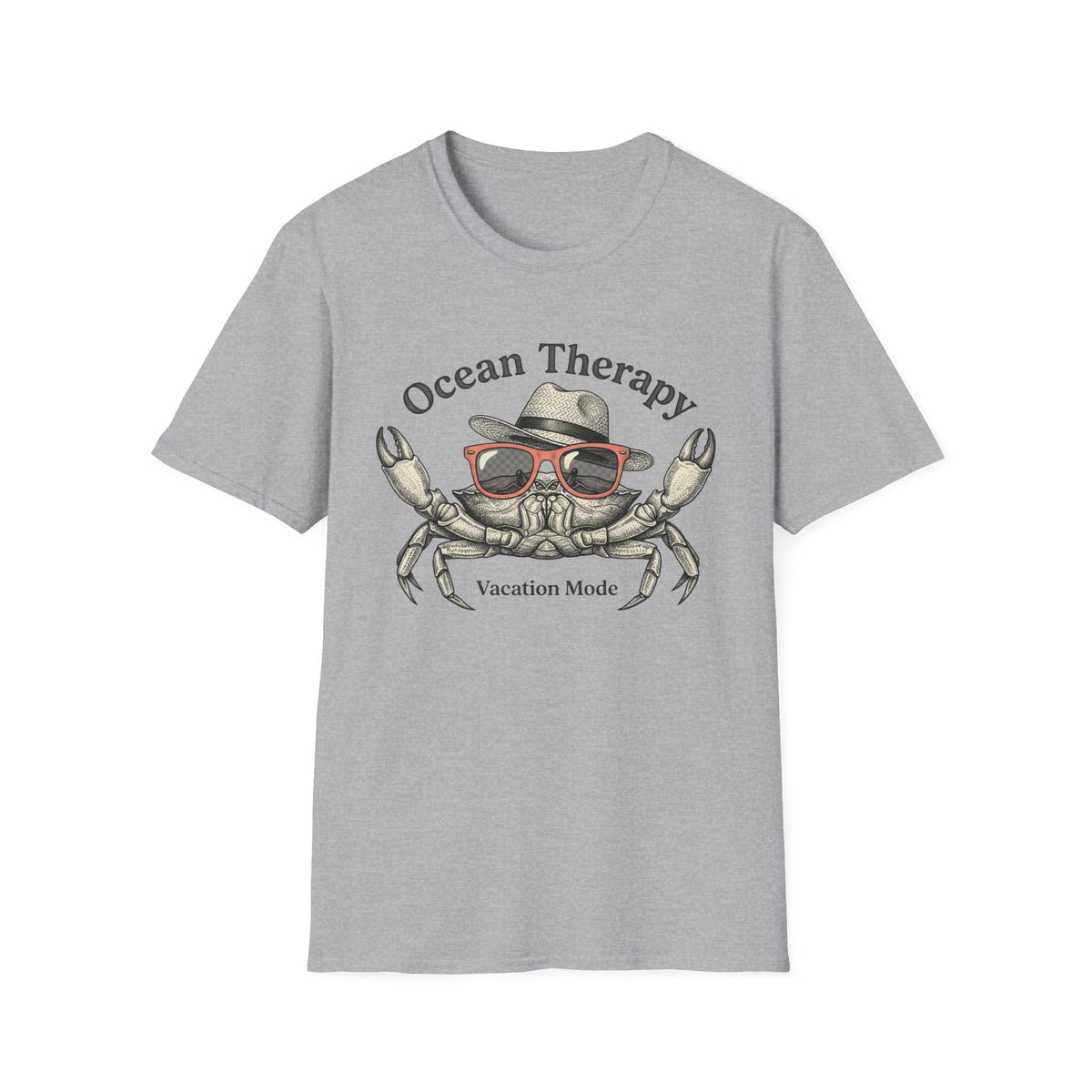 Ocean Therapy Vacation Mode Crab T Shirt