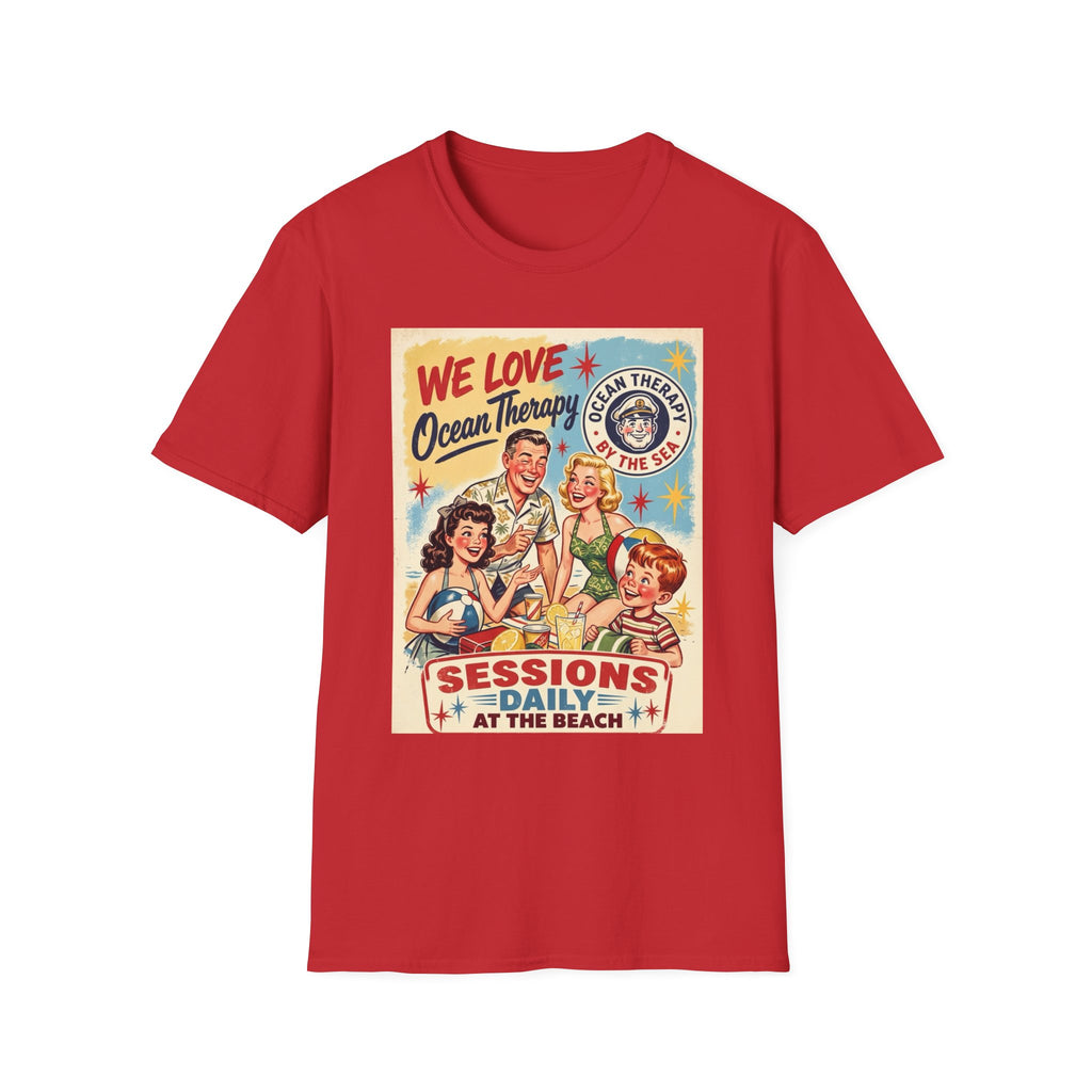 We Love Ocean Therapy Sessions at the Beach Vintage Graphic T-Shirt