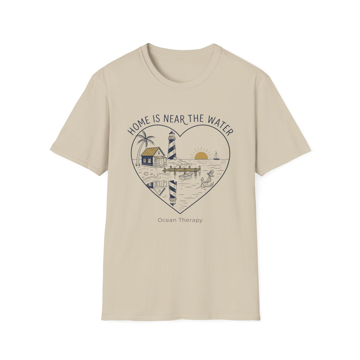 Ocean Therapy Home Is Near The Water T Shirt