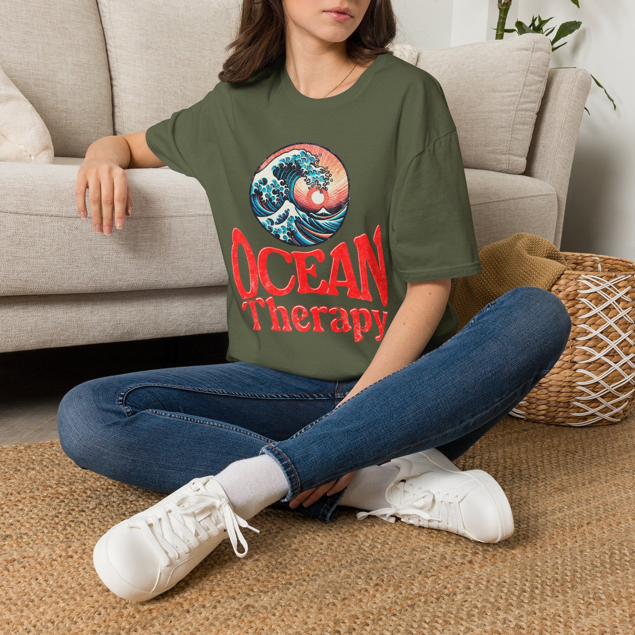 Ocean Therapy Sun & Waves T Shirt