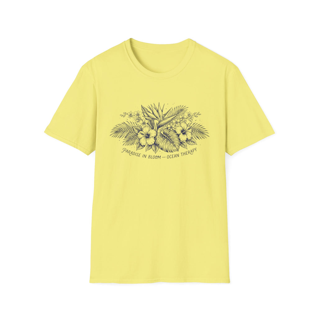 Ocean Therapy Paradise In Bloom T Shirt