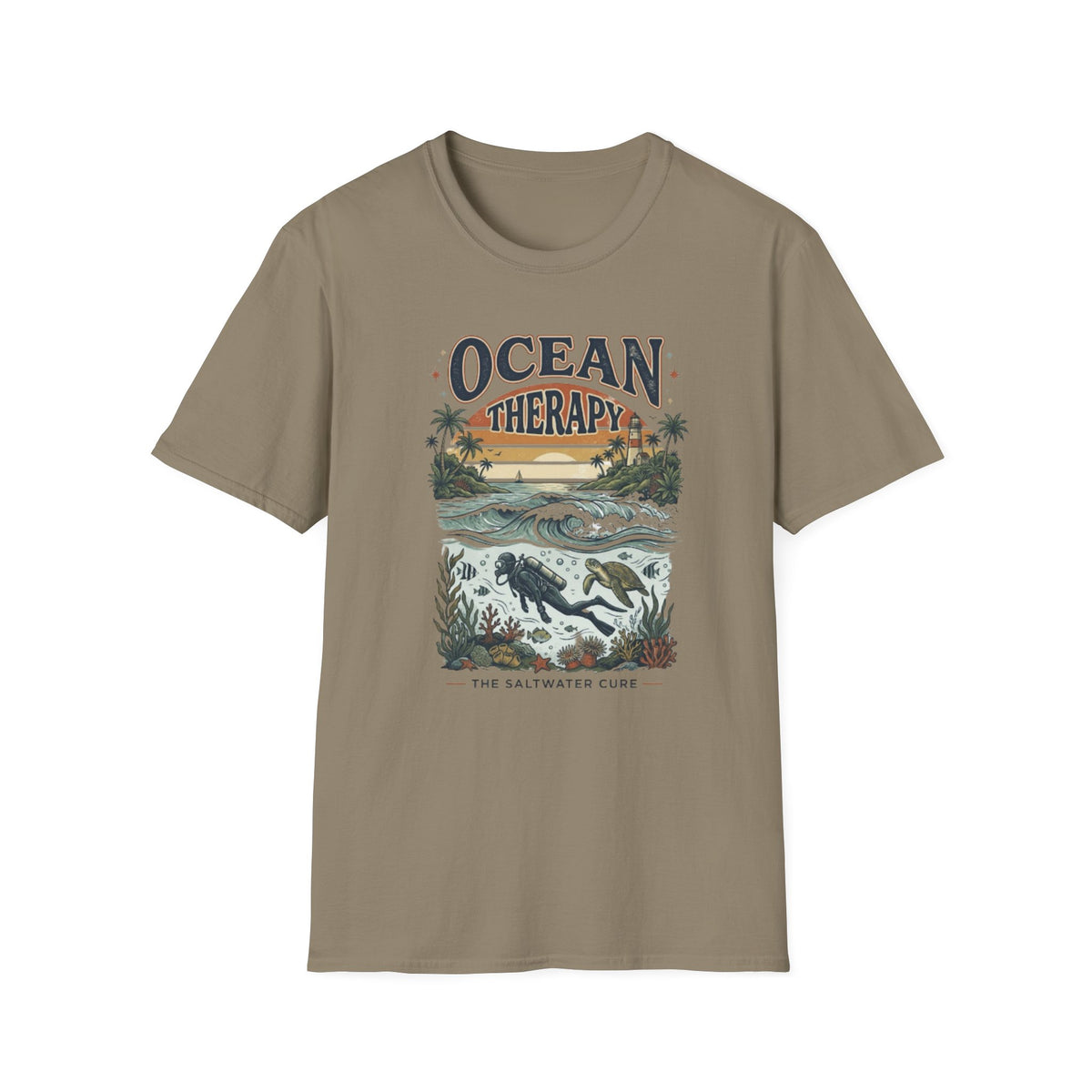 Ocean Therapy Beach Wave T-Shirt