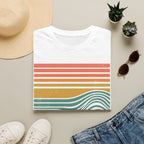 Ocean Therapy Graphic T-Shirt — Retro Sunset Waves Tee