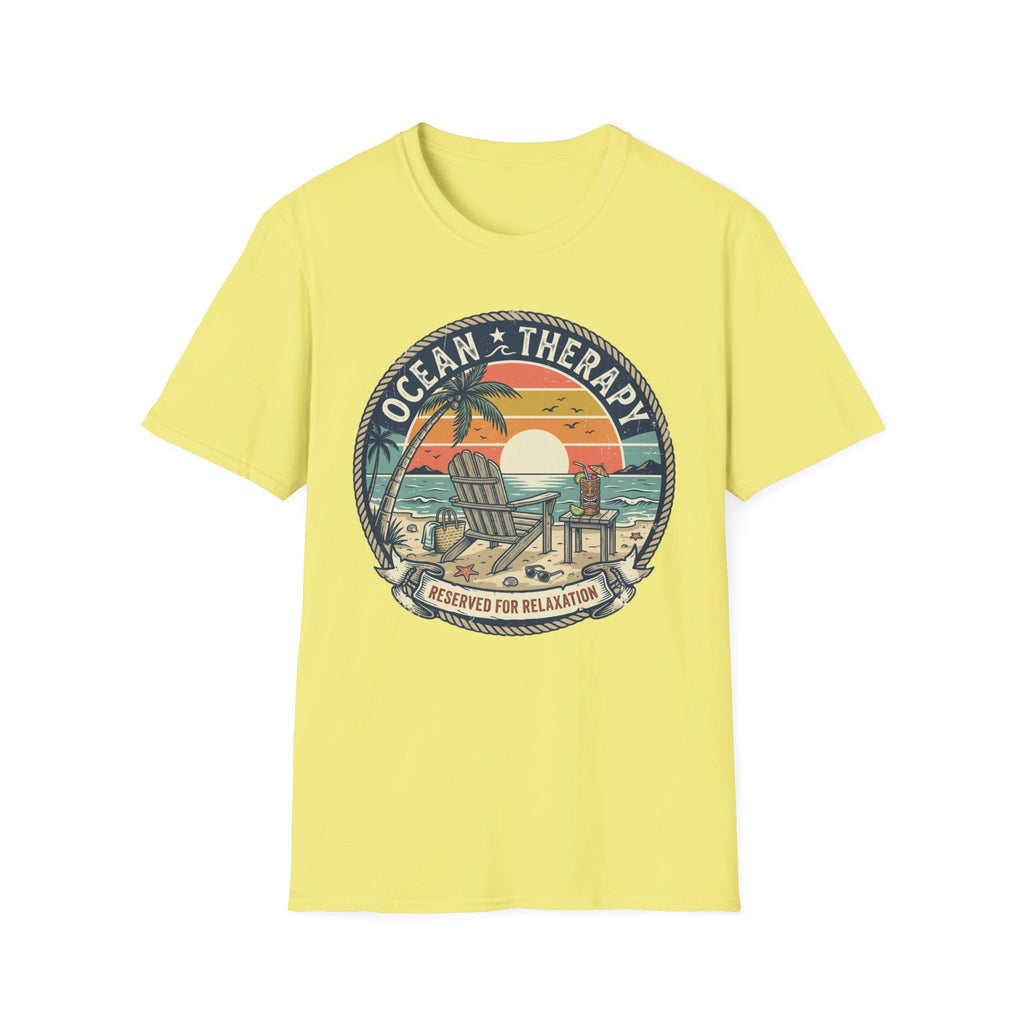 Ocean Therapy T-Shirt — Sunset Beach Graphic Tee