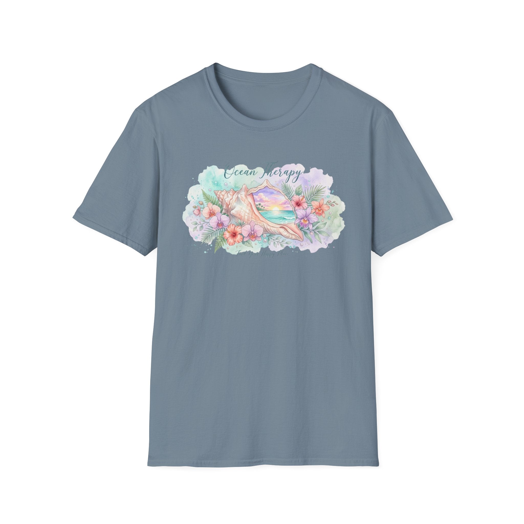 Ocean Therapy Happy Place Shell T Shirt