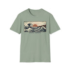 Ocean Therapy T-Shirt — Vintage Wave Sunset Graphic Tee