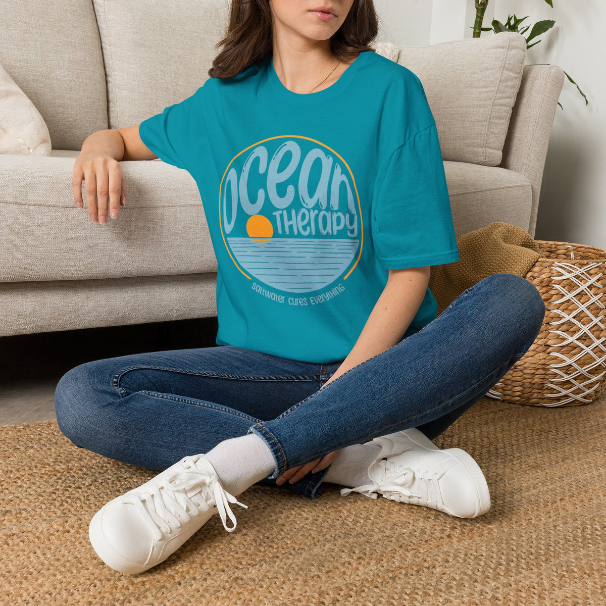 Ocean Therapy Saltwater Cures Everything T Shirt