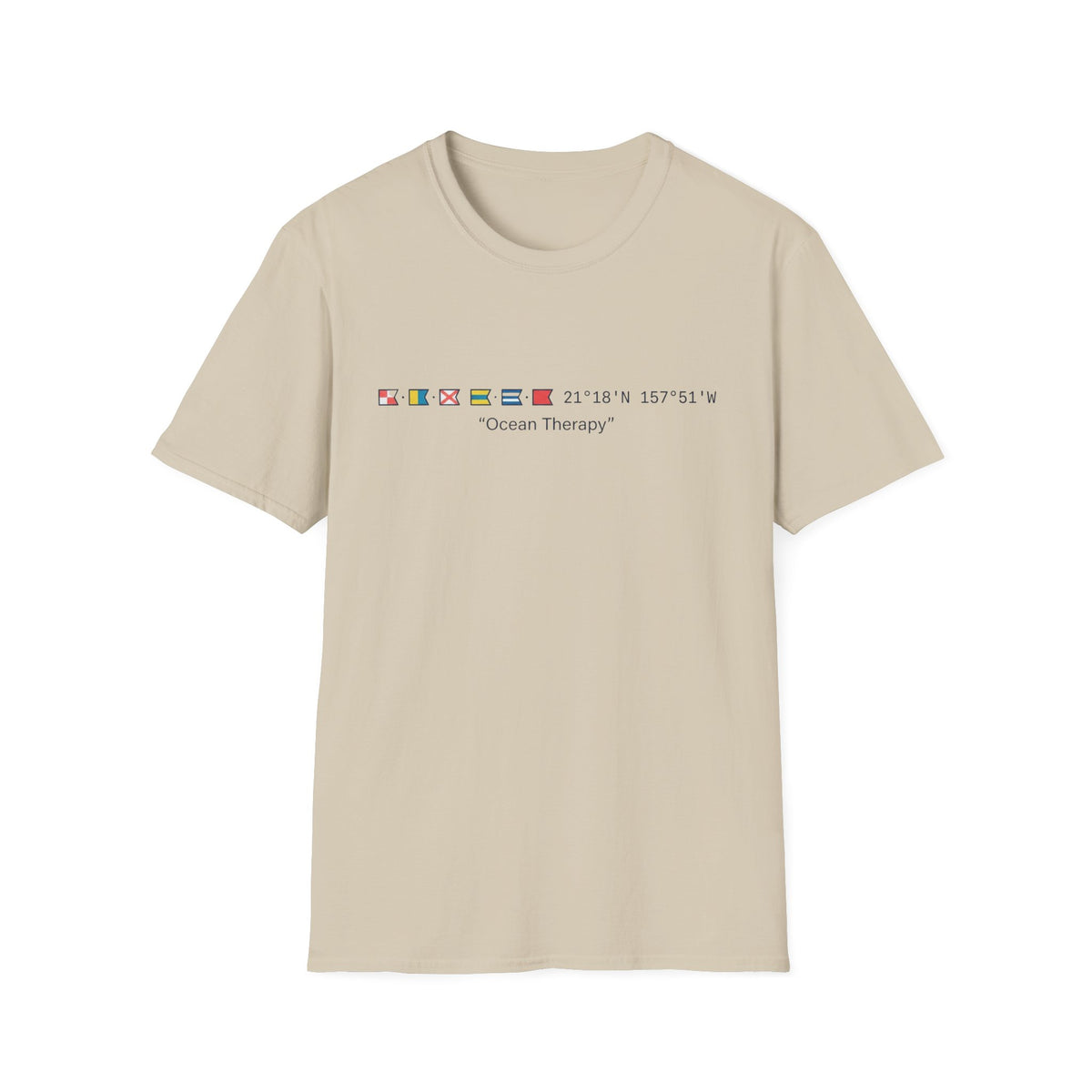 Ocean Therapy Latitude Longitude T Shirt