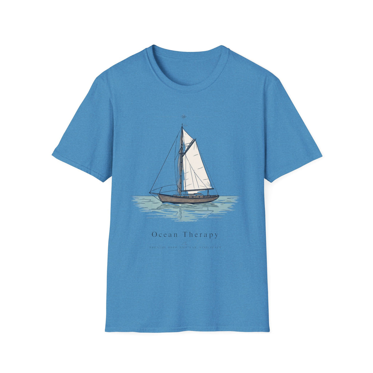 Ocean Therapy Breathe Deep Sail Far Find Peace T Shirt