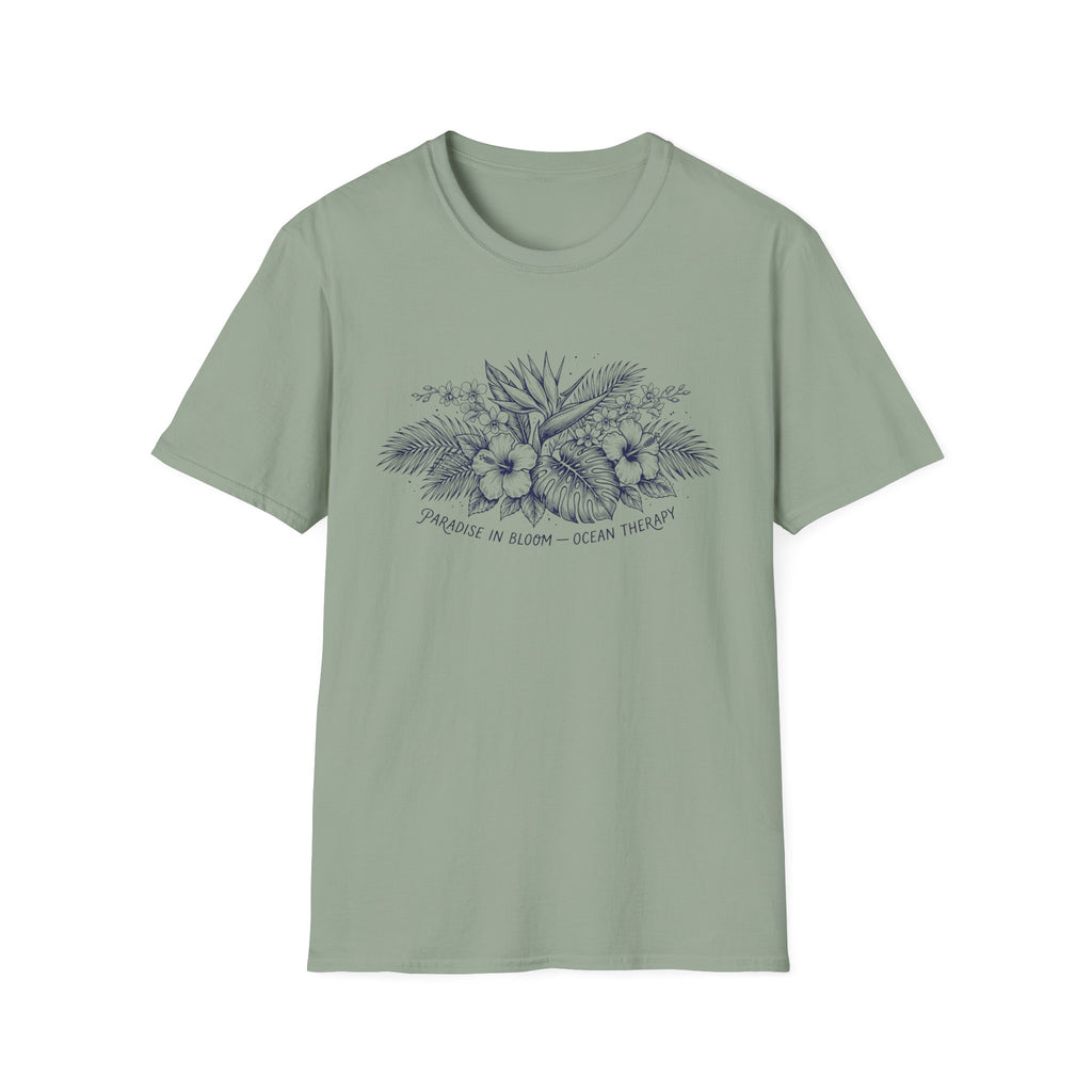Ocean Therapy Paradise In Bloom T Shirt