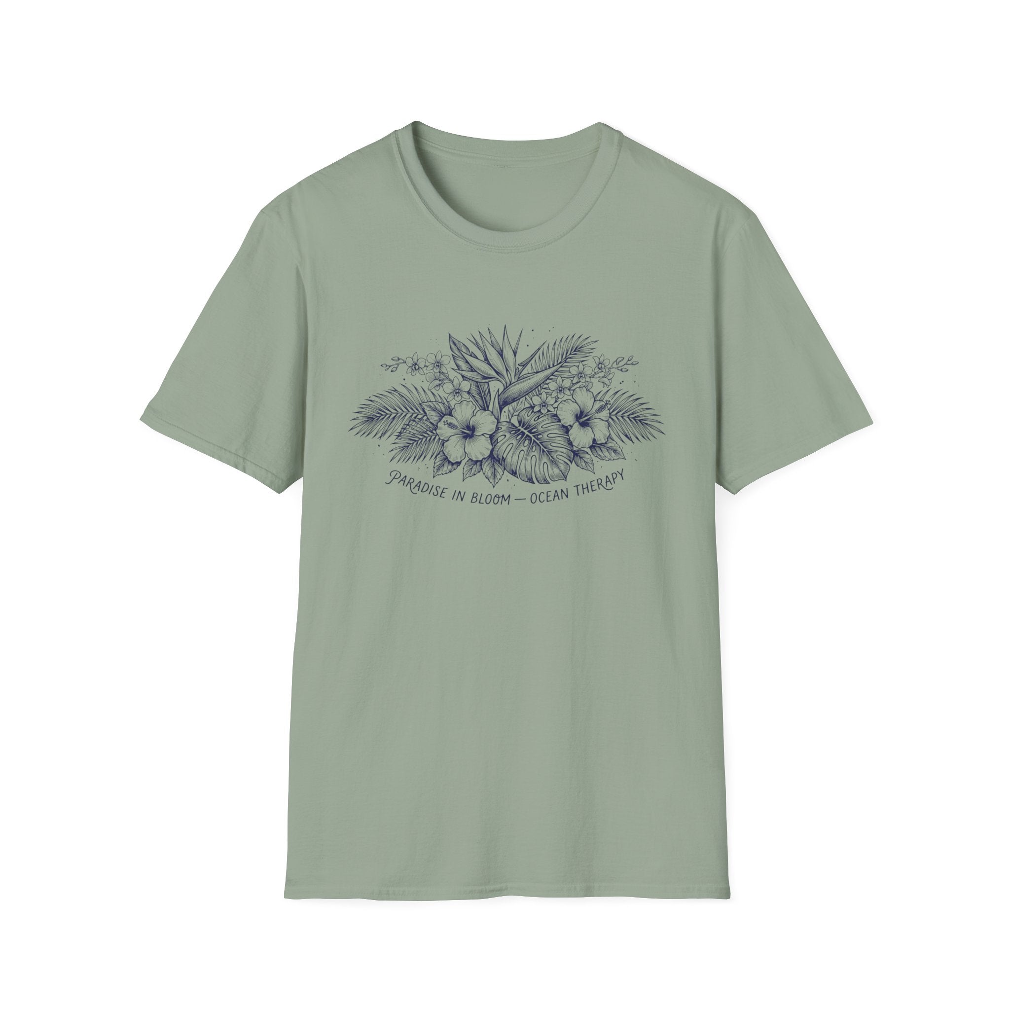Ocean Therapy Paradise In Bloom T Shirt