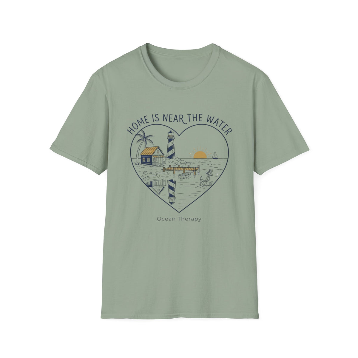 Ocean Therapy Home Is Near The Water T Shirt