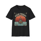 Ocean Therapy T-Shirt — "Catch Some Peace" Vintage Ship Beach Tee
