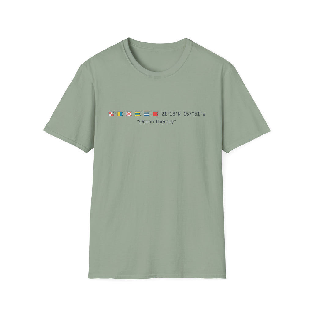 Ocean Therapy Latitude Longitude T Shirt