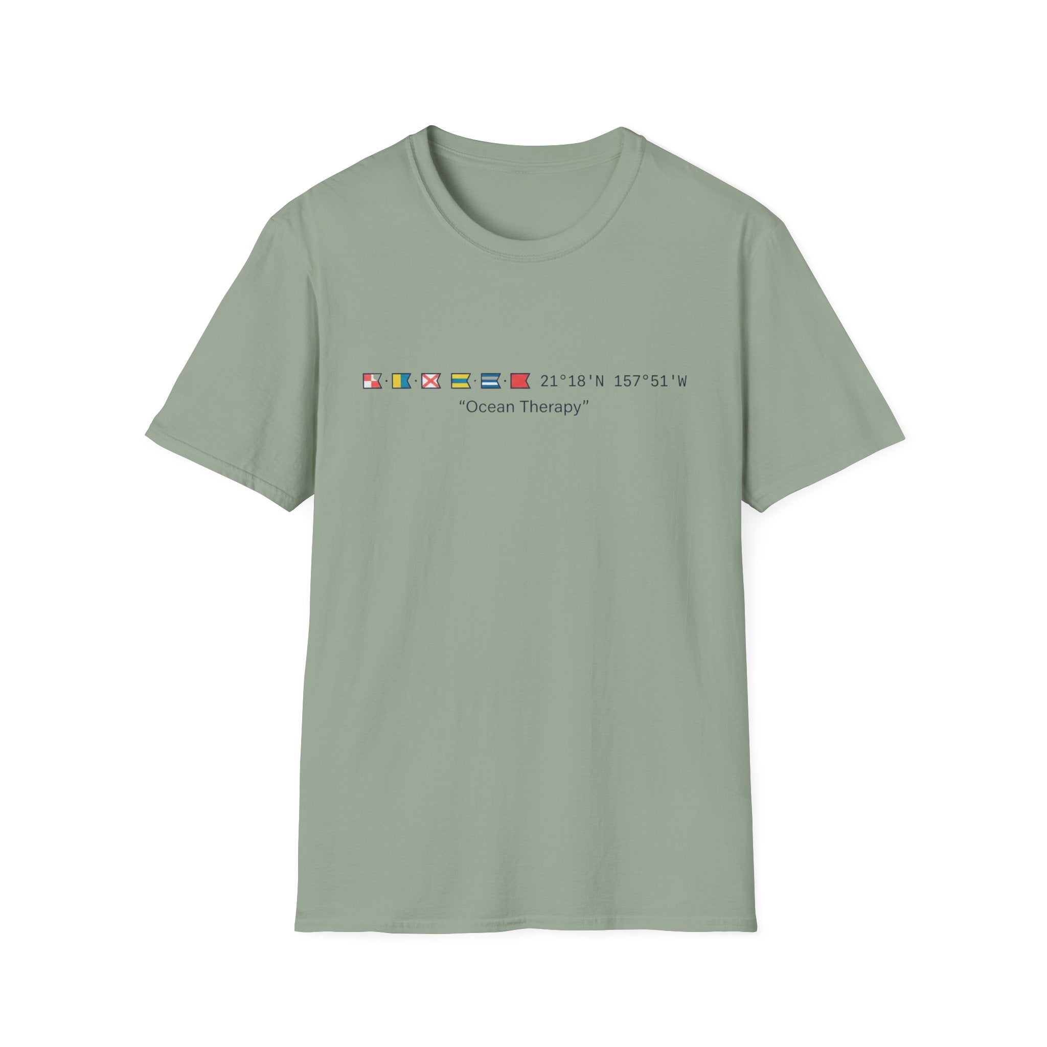 Ocean Therapy Latitude Longitude T Shirt