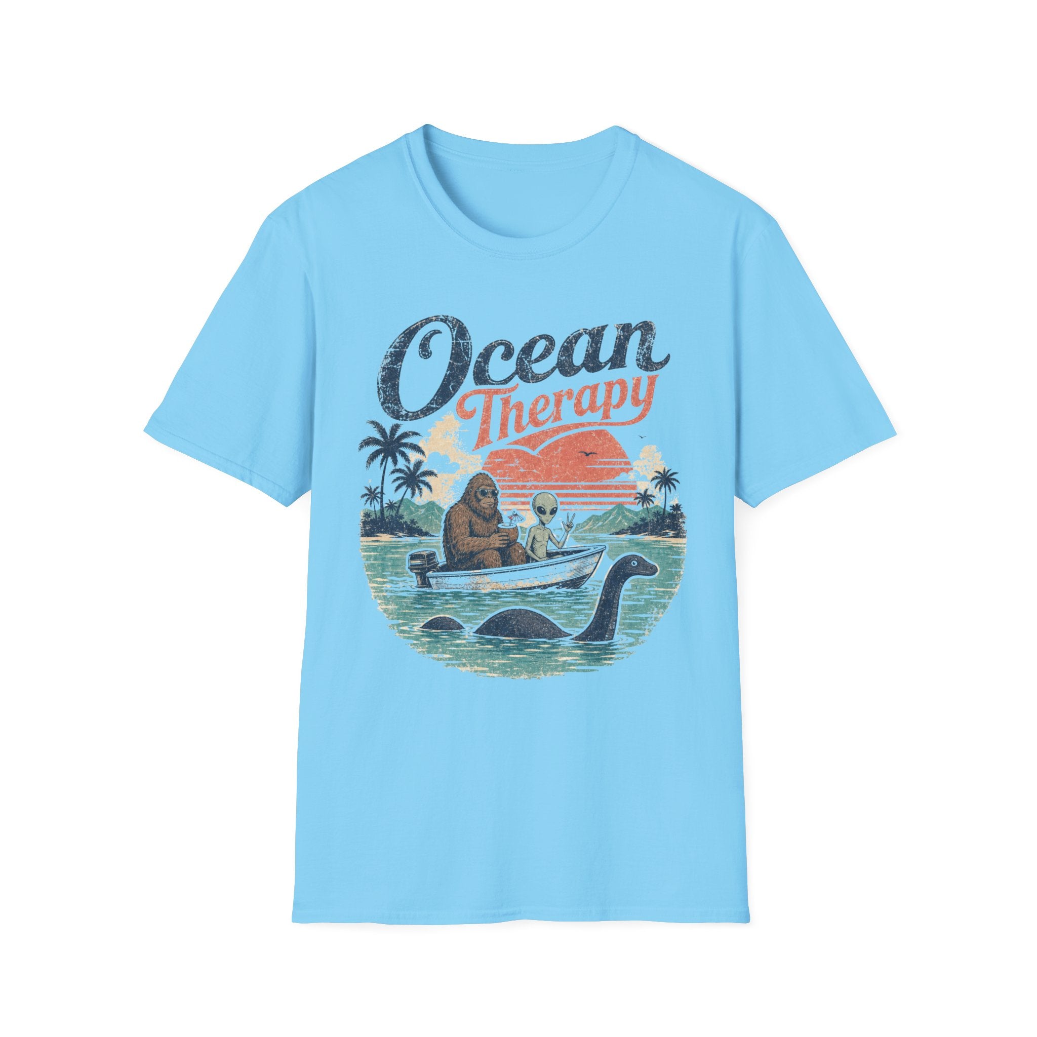 Ocean Therapy T-Shirt — Bigfoot, Alien, Loch Ness Monster