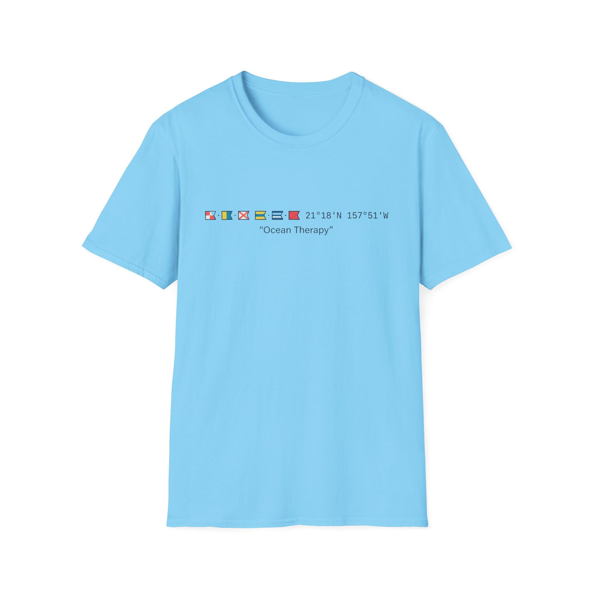 Ocean Therapy Latitude Longitude T Shirt