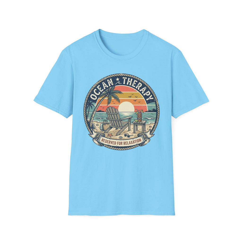 Ocean Therapy T-Shirt — Sunset Beach Graphic Tee
