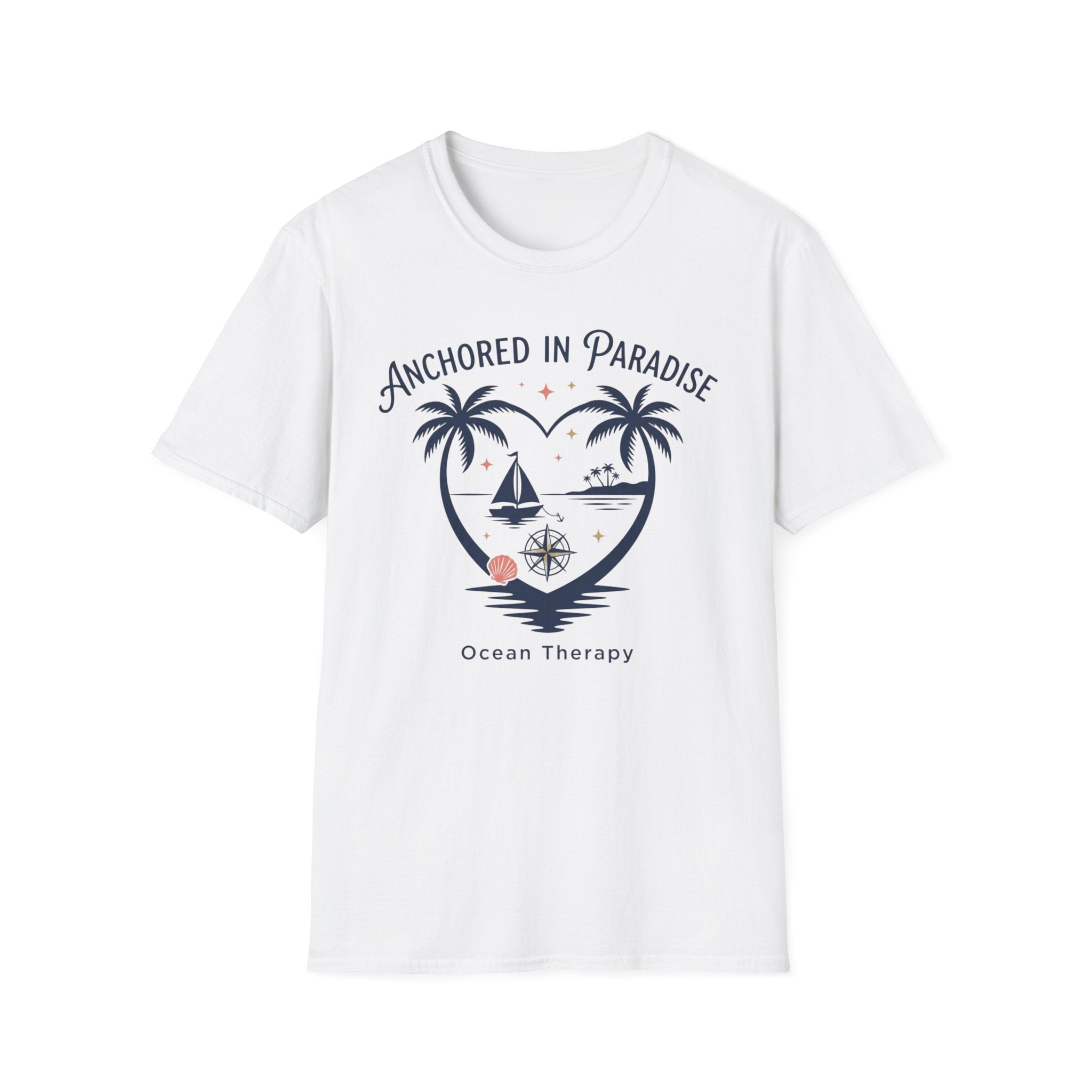 Ocean Therapy Anchored In Paradise T Shirt