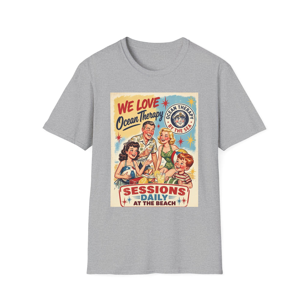 We Love Ocean Therapy Sessions at the Beach Vintage Graphic T-Shirt