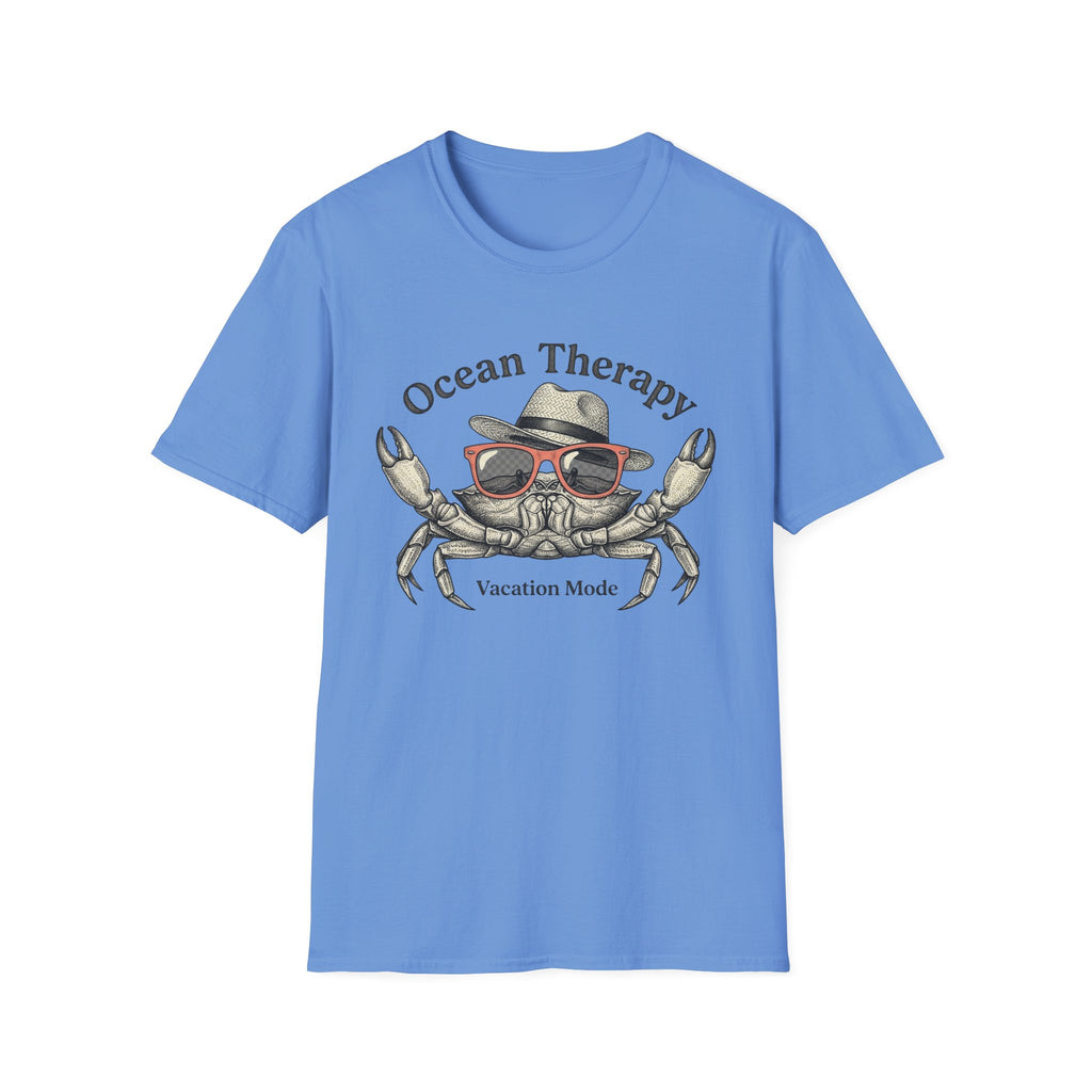 Ocean Therapy Vacation Mode Crab T Shirt