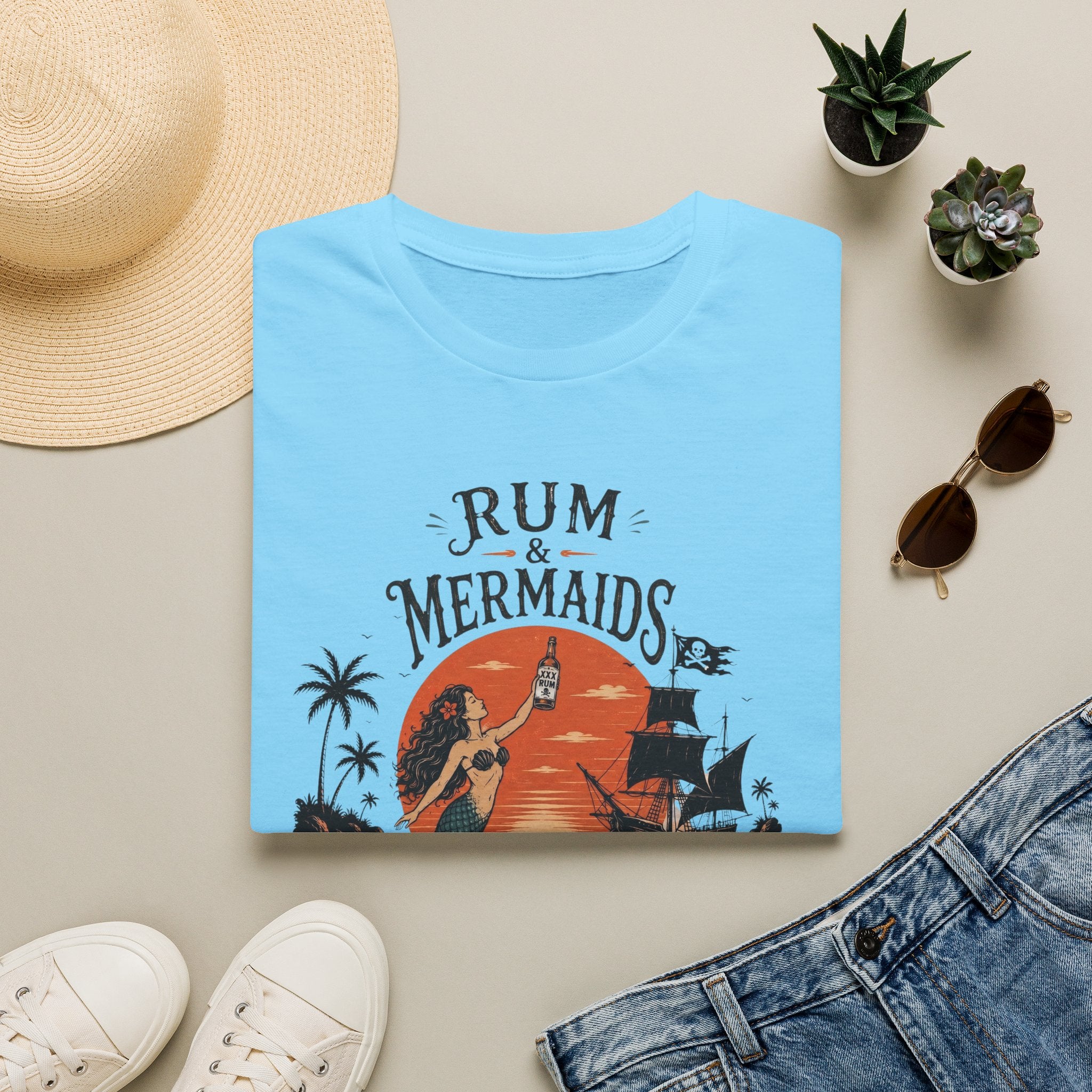 Ocean Therapy Rum & Mermaids T Shirt