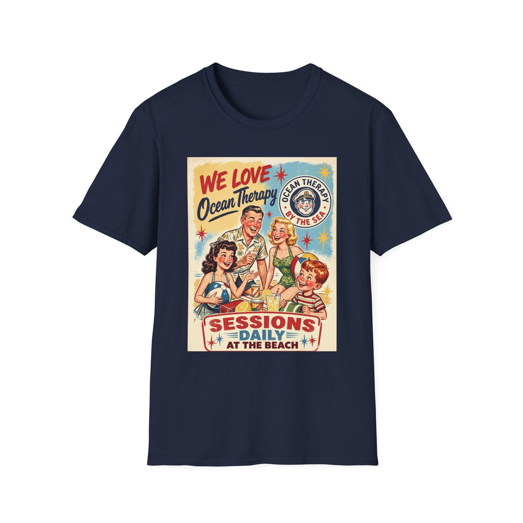 We Love Ocean Therapy Sessions at the Beach Vintage Graphic T-Shirt