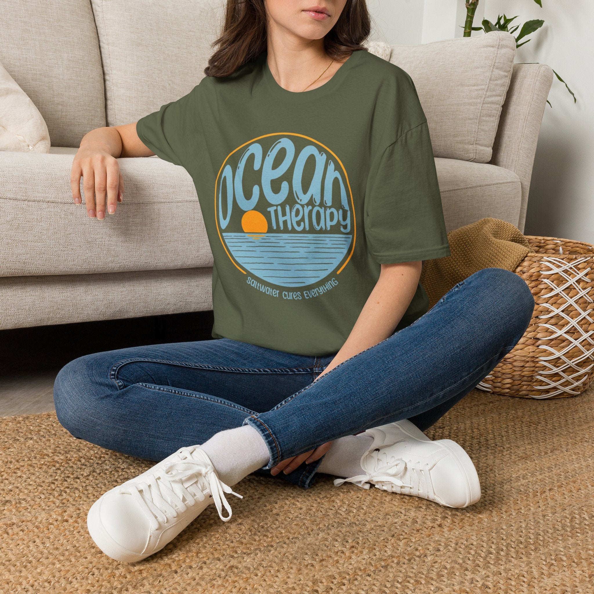 Ocean Therapy Saltwater Cures Everything T Shirt