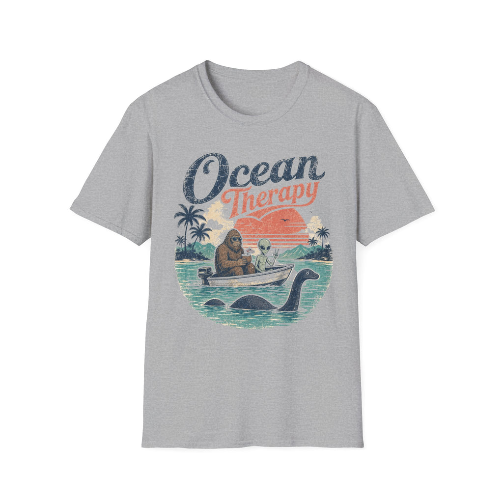 Ocean Therapy T-Shirt — Bigfoot, Alien, Loch Ness Monster