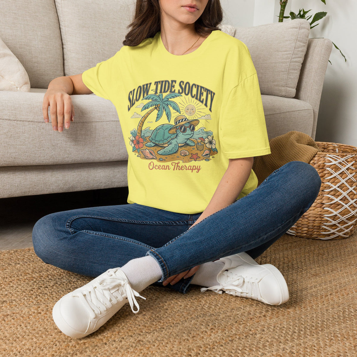 Ocean Therapy Slow Tide Society T Shirt
