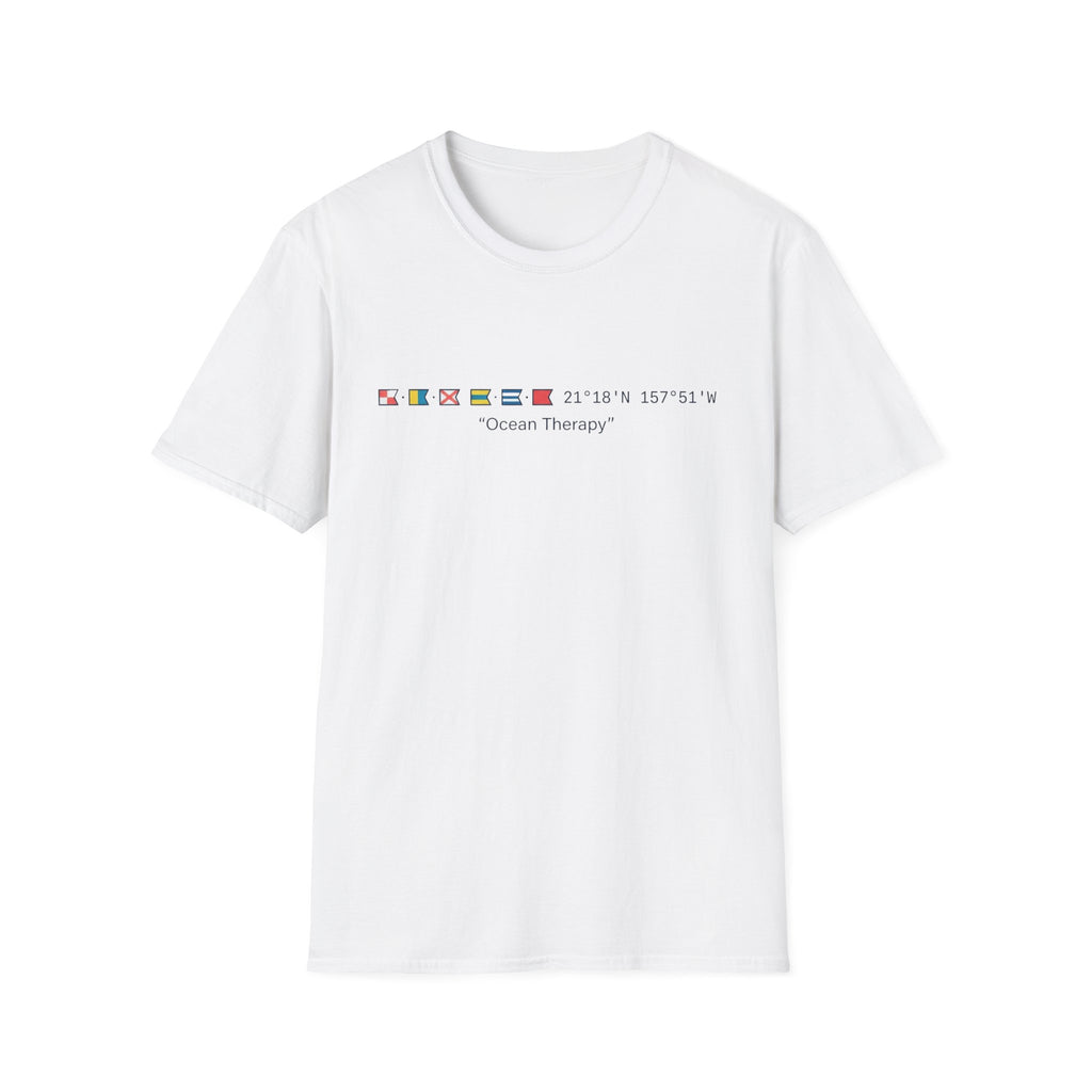 Ocean Therapy Latitude Longitude T Shirt
