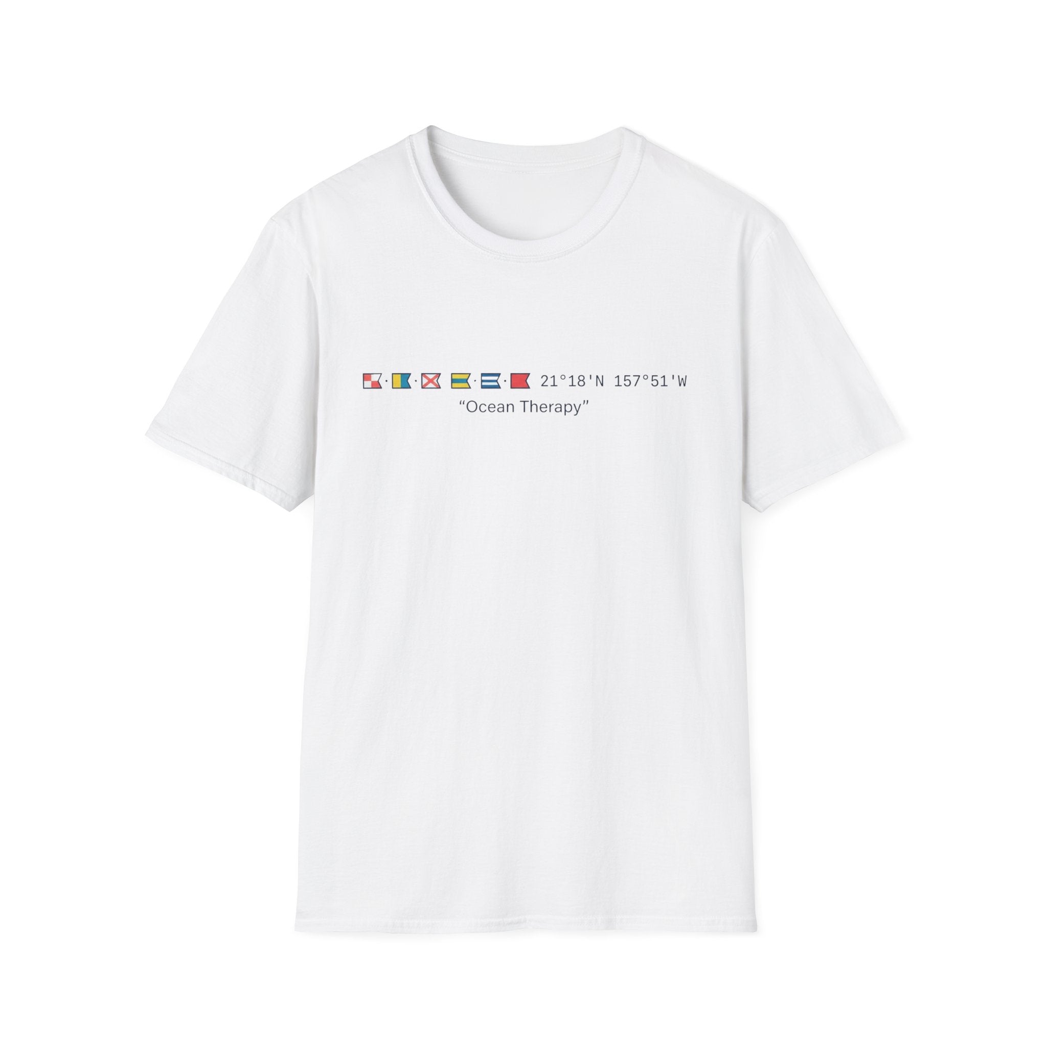 Ocean Therapy Latitude Longitude T Shirt